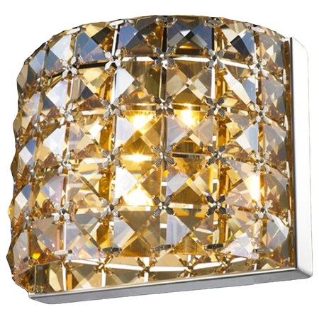 Bethel Champagne Crystal Chrome Metal Light Fixture GL75GT